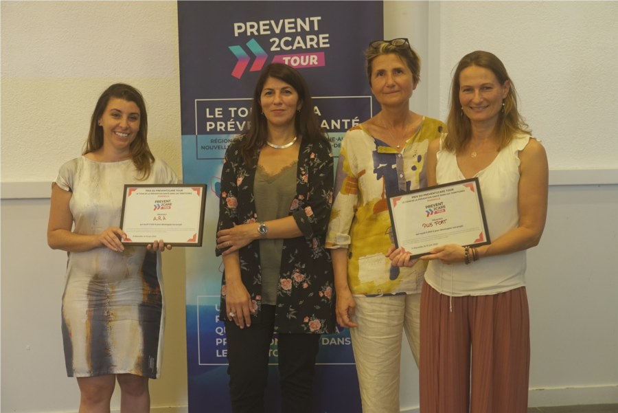 Les associations Plus Fort et ARA lauréates du Prevent2Care Tour reçoivent chacune 5 000 €